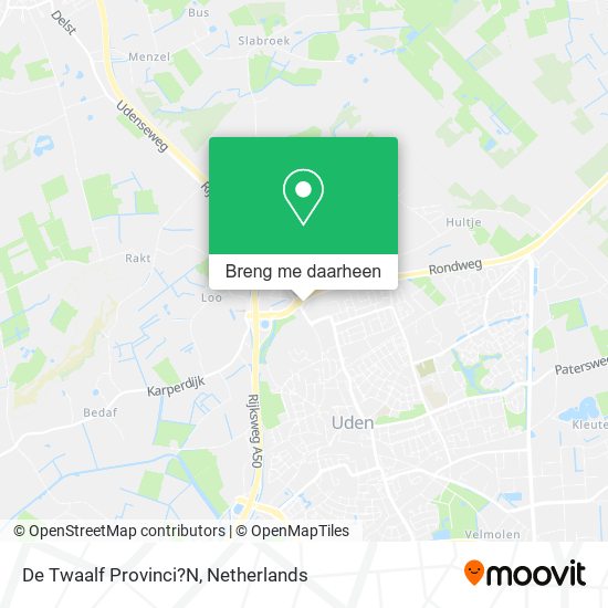 De Twaalf Provinci?N kaart