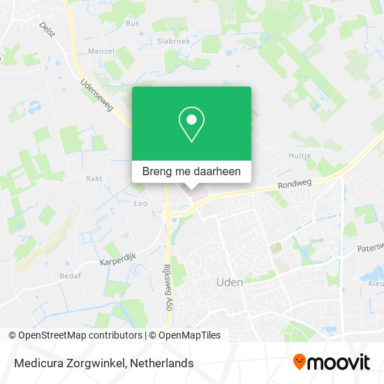 Medicura Zorgwinkel kaart