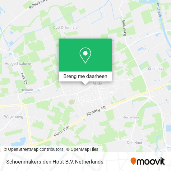 Schoenmakers den Hout B.V kaart