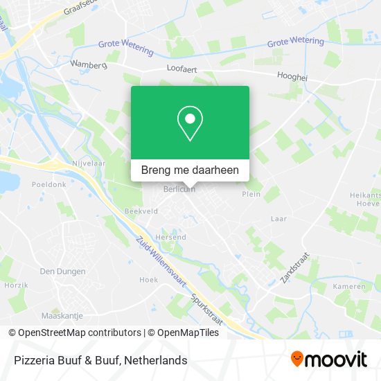 Pizzeria Buuf & Buuf kaart