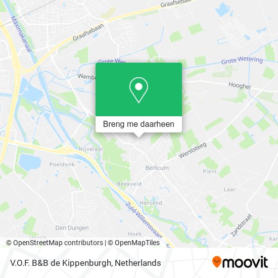 V.O.F. B&B de Kippenburgh kaart