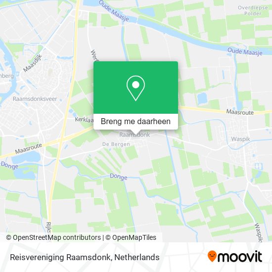 Reisvereniging Raamsdonk kaart
