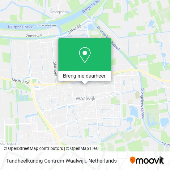 Tandheelkundig Centrum Waalwijk kaart