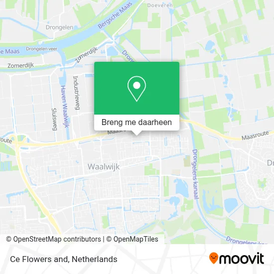 Ce Flowers and kaart