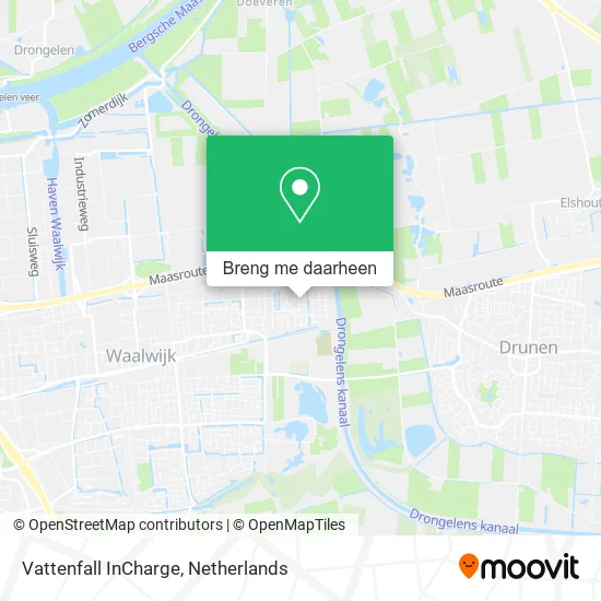 Vattenfall InCharge kaart