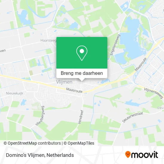 Domino's Vlijmen kaart