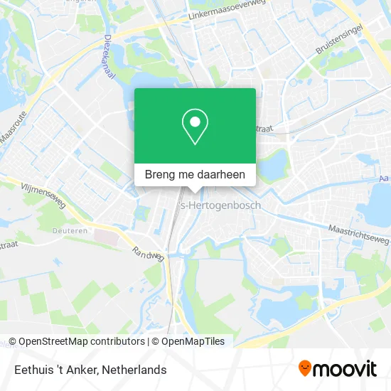 Eethuis 't Anker kaart