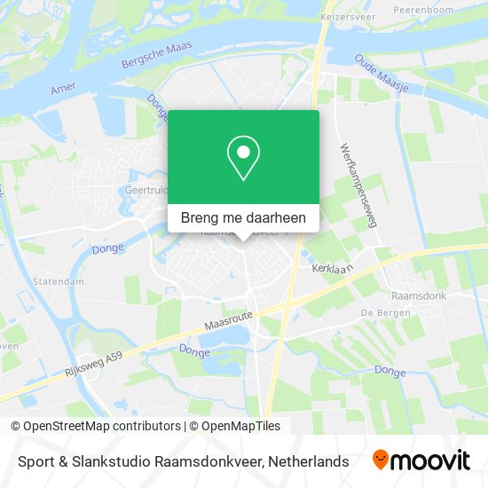 Sport & Slankstudio Raamsdonkveer kaart