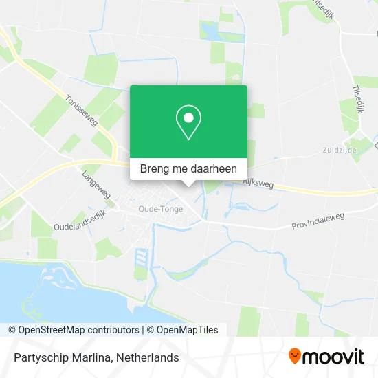 Partyschip Marlina kaart