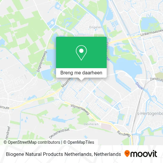 Biogene Natural Products Netherlands kaart