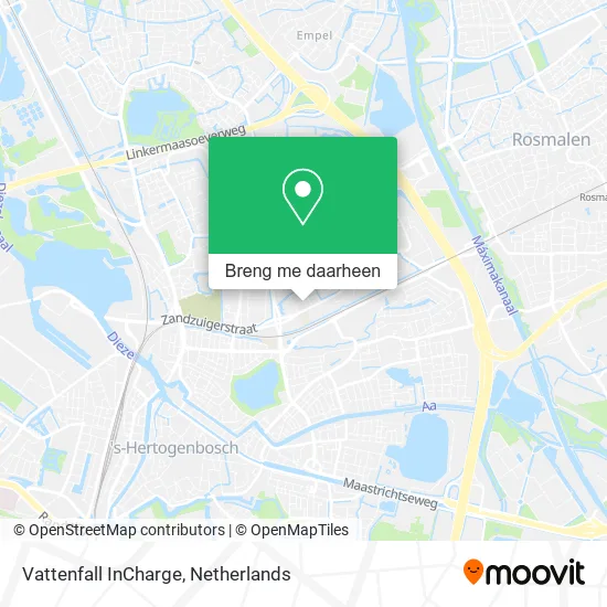 Vattenfall InCharge kaart