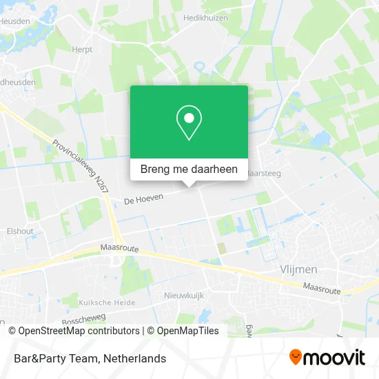 Bar&Party Team kaart