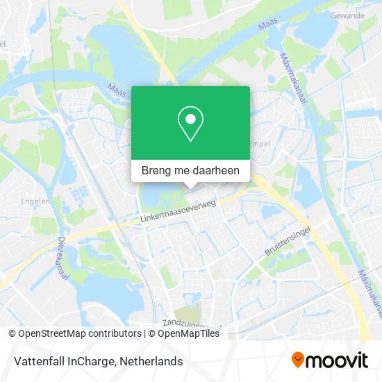 Vattenfall InCharge kaart