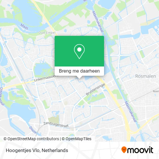 Hoogentjes Vlo kaart