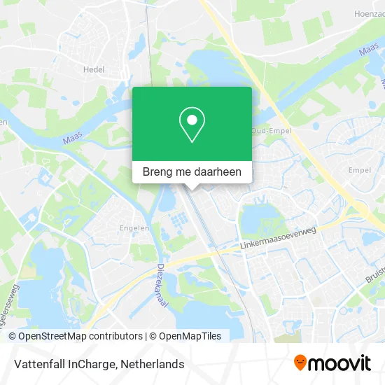 Vattenfall InCharge kaart