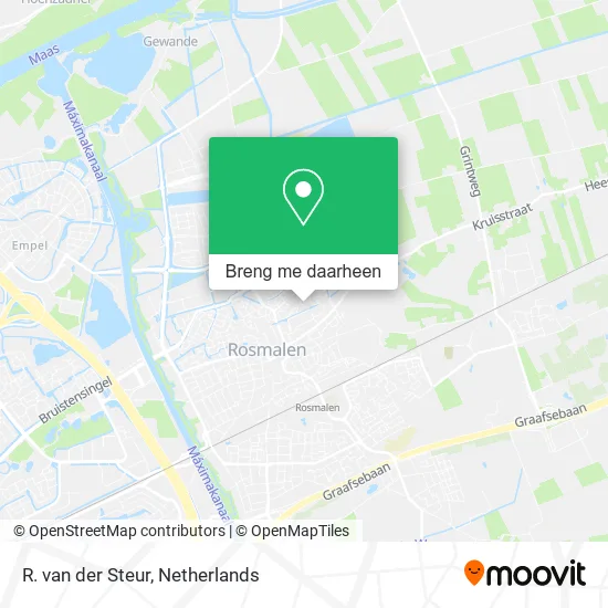 R. van der Steur kaart