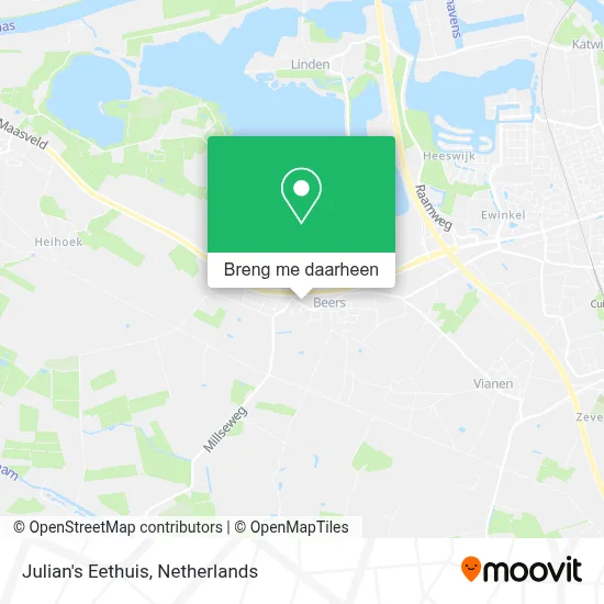 Julian's Eethuis kaart
