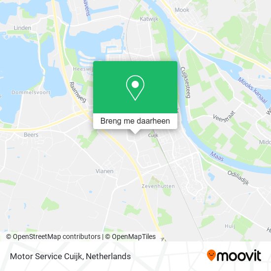 Motor Service Cuijk kaart