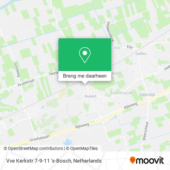Vve Kerkstr 7-9-11 's-Bosch kaart