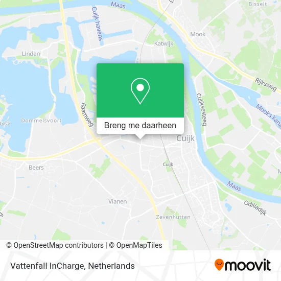 Vattenfall InCharge kaart
