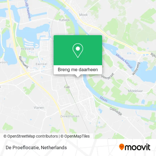De Proeflocatie kaart
