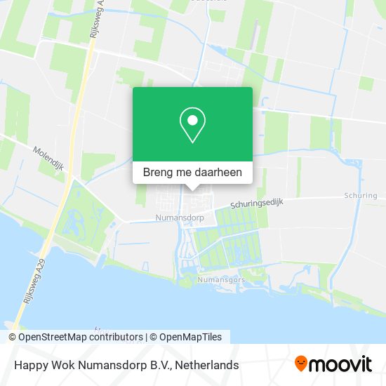 Happy Wok Numansdorp B.V. kaart