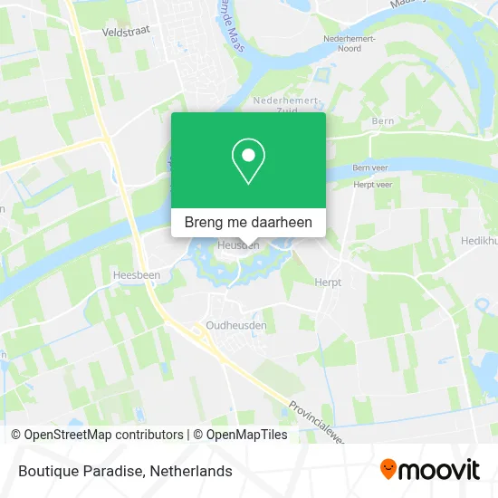 Boutique Paradise kaart