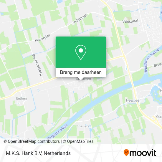 M.K.S. Hank B.V kaart