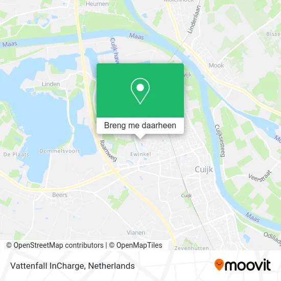 Vattenfall InCharge kaart