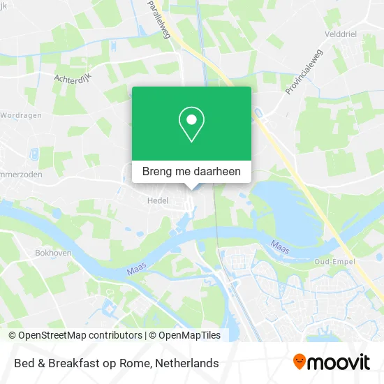 Bed & Breakfast op Rome kaart