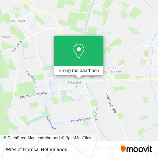 Witvliet Horeca kaart