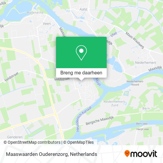 Maaswaarden Ouderenzorg kaart