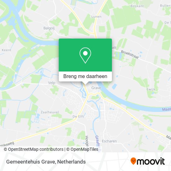 Gemeentehuis Grave kaart