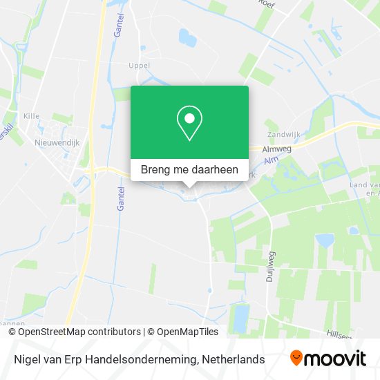 Nigel van Erp Handelsonderneming kaart