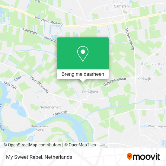 My Sweet Rebel kaart