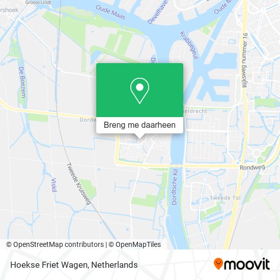 Hoekse Friet Wagen kaart