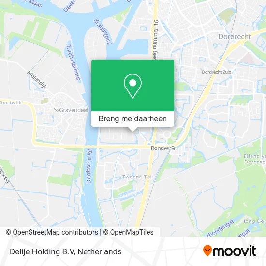 Delije Holding B.V kaart