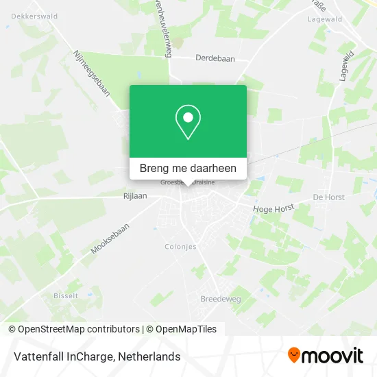 Vattenfall InCharge kaart