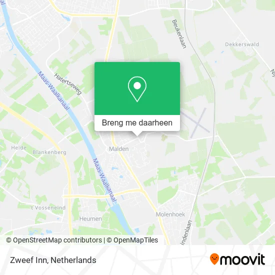 Zweef Inn kaart