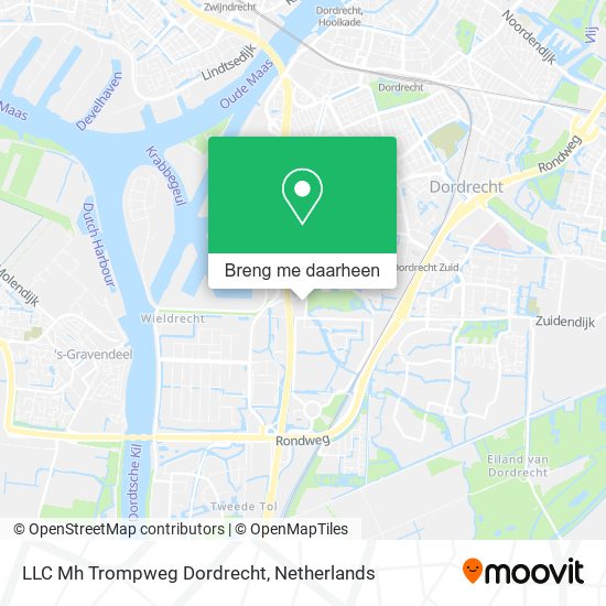 LLC Mh Trompweg Dordrecht kaart