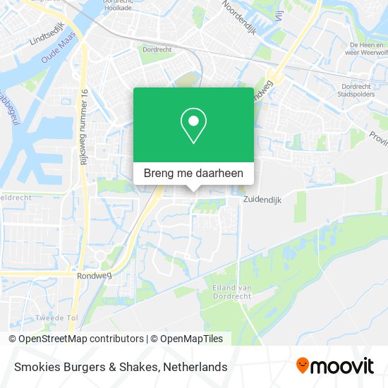 Smokies Burgers & Shakes kaart