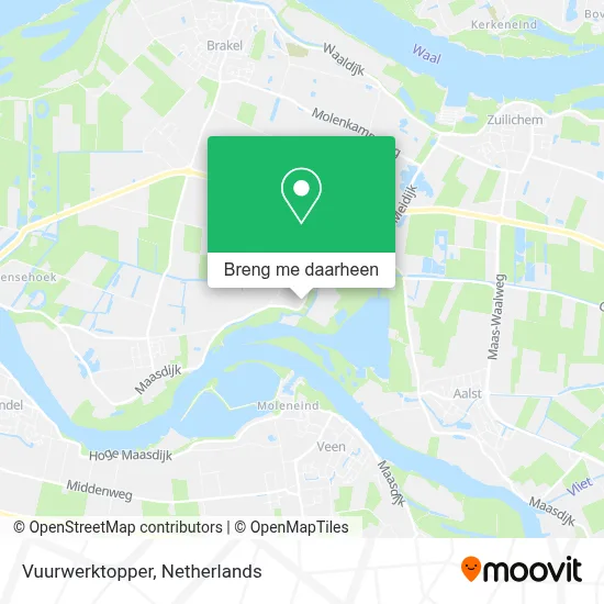 Vuurwerktopper kaart