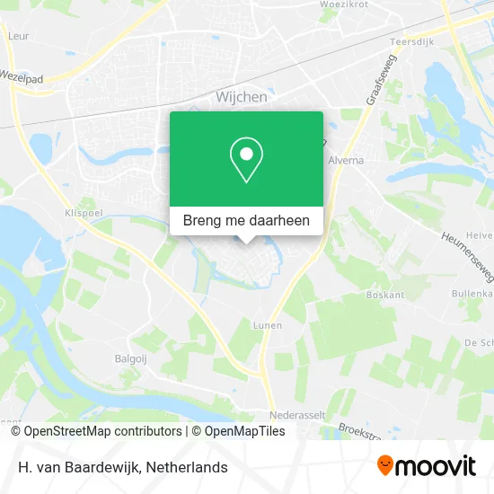 H. van Baardewijk kaart