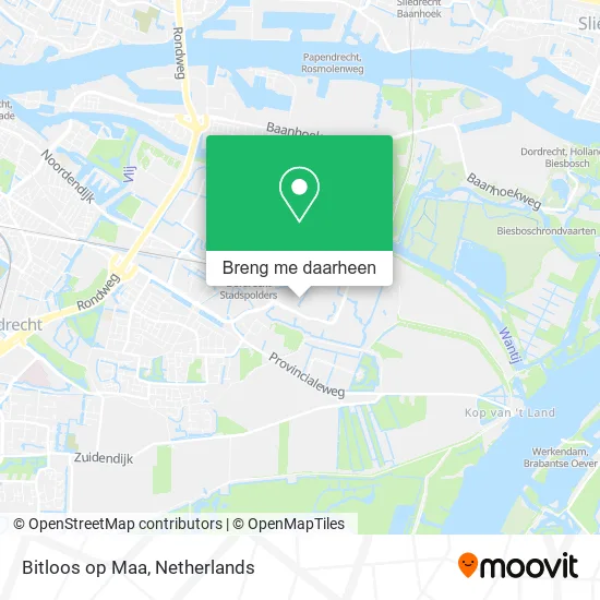 Bitloos op Maa kaart