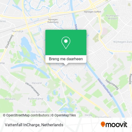 Vattenfall InCharge kaart