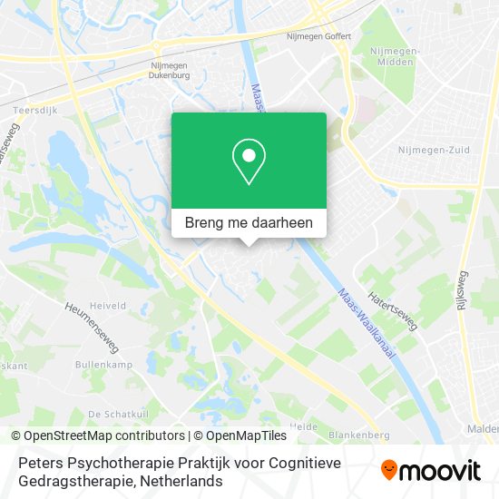 Peters Psychotherapie Praktijk voor Cognitieve Gedragstherapie kaart
