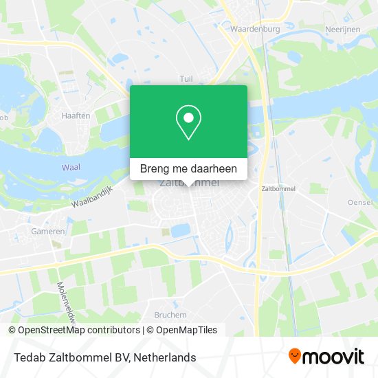 Tedab Zaltbommel BV kaart