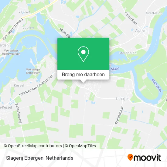 Slagerij Ebergen kaart