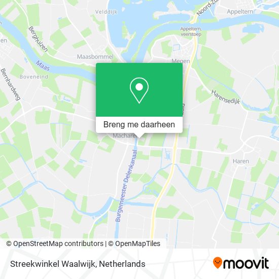 Streekwinkel Waalwijk kaart