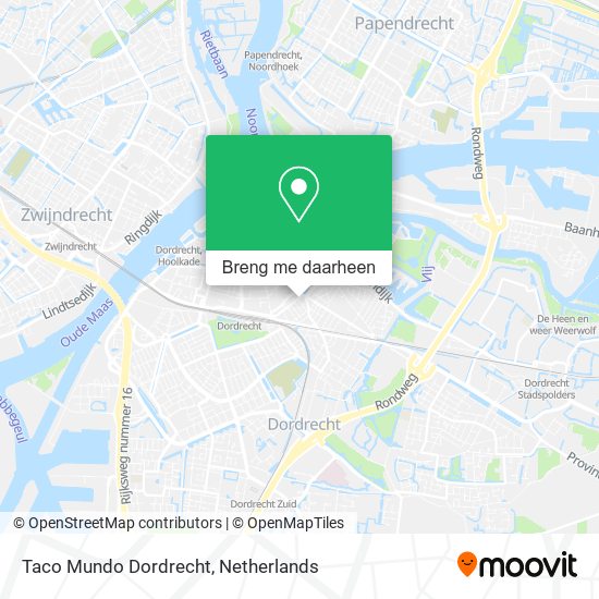 Taco Mundo Dordrecht kaart